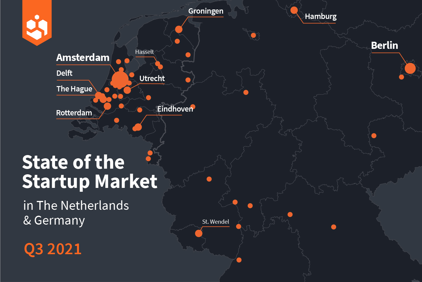 A map of the startup market in the Netherlands & Germany